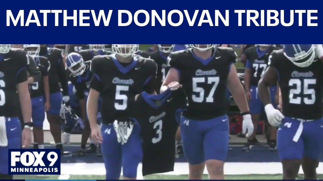 Mayville State honors Matthew Donovan in first home game since injury