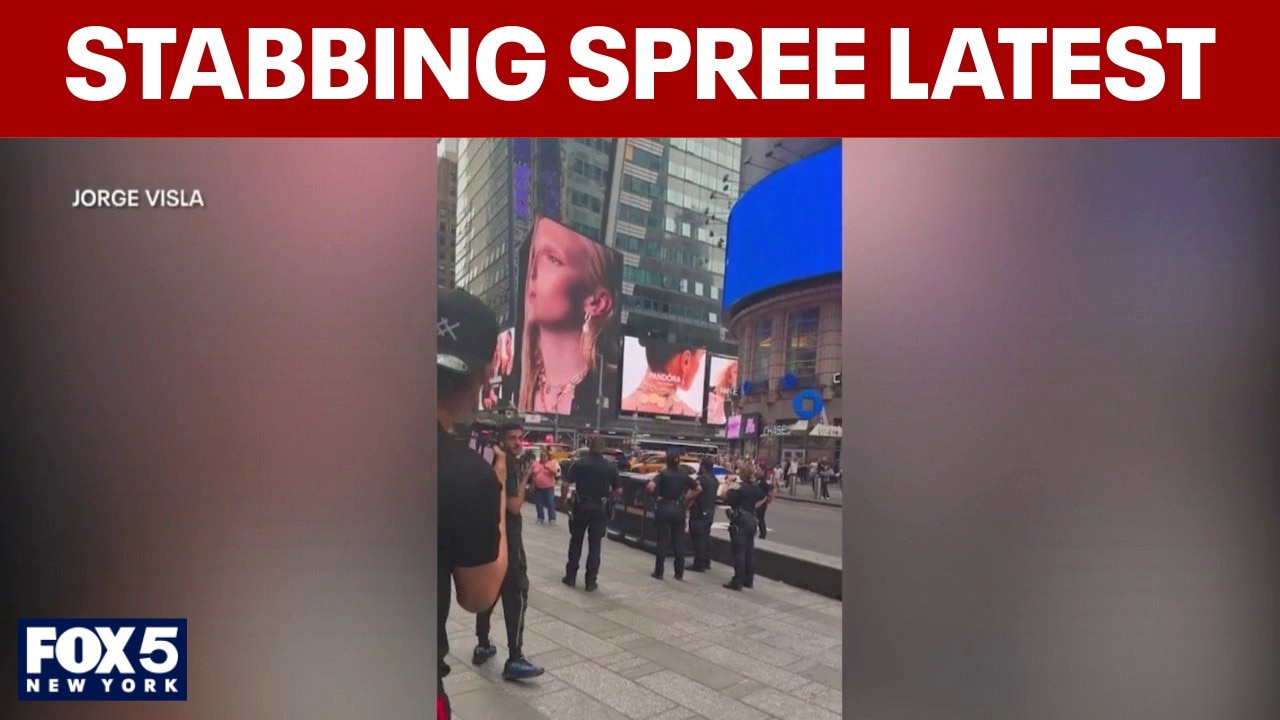 Times Square stabbing, shooting latest: Victim and suspect identified