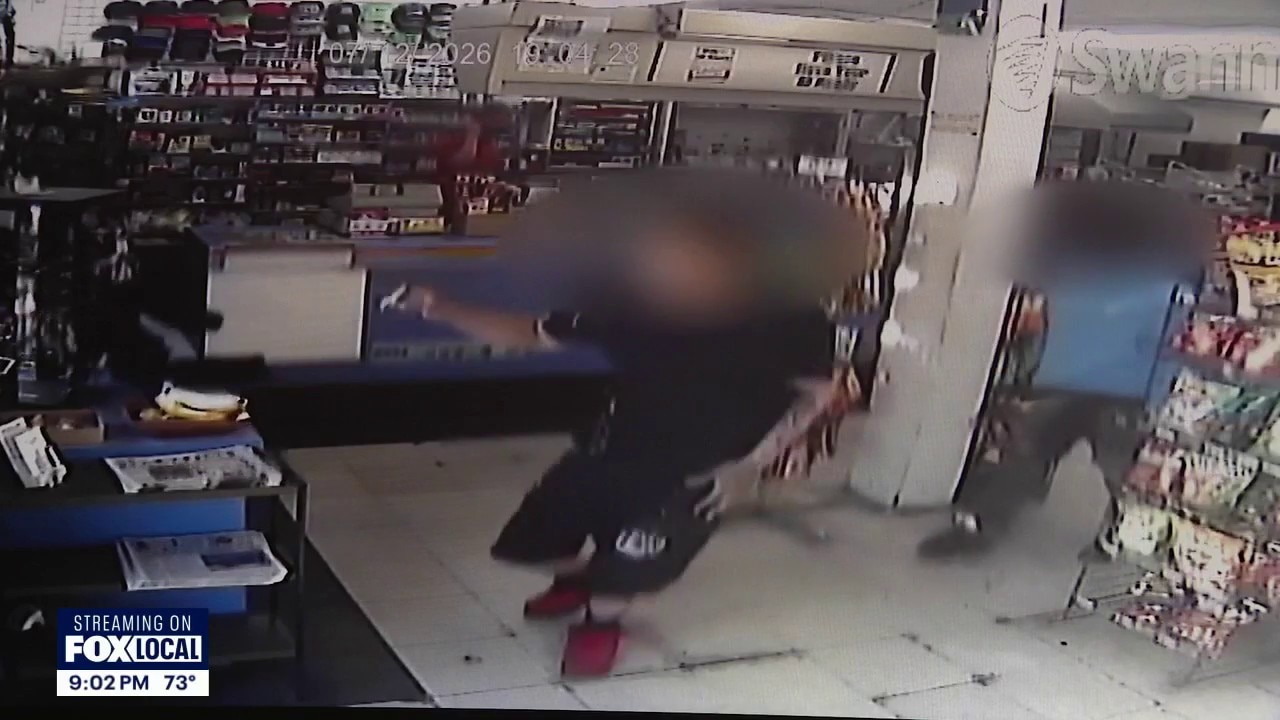 Caught on camera: Man shot at Central District mini mart