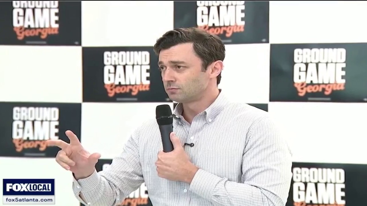 Ossoff campaigns following Trump election integrity speech