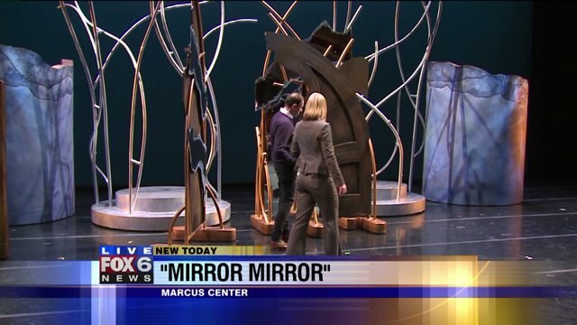 Laura checks out stage, props for Milwaukee Ballet`s "Mirror Mirror"