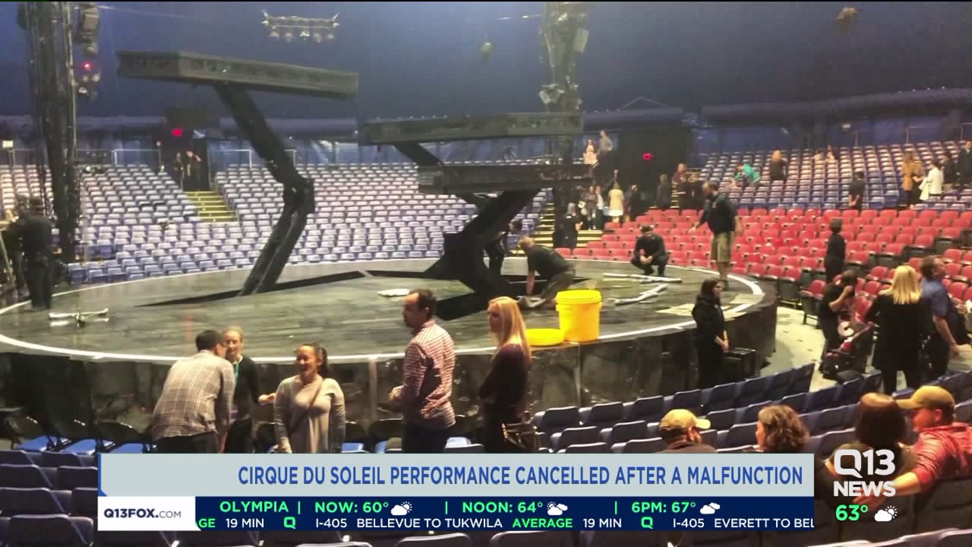 Cirque du Soleil audience sprayed with oil