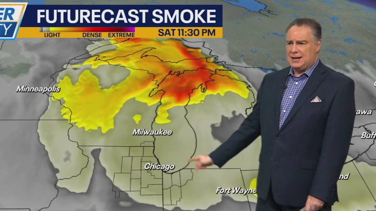 Second wave of wildfire smoke coming to the Chicago area this weekend