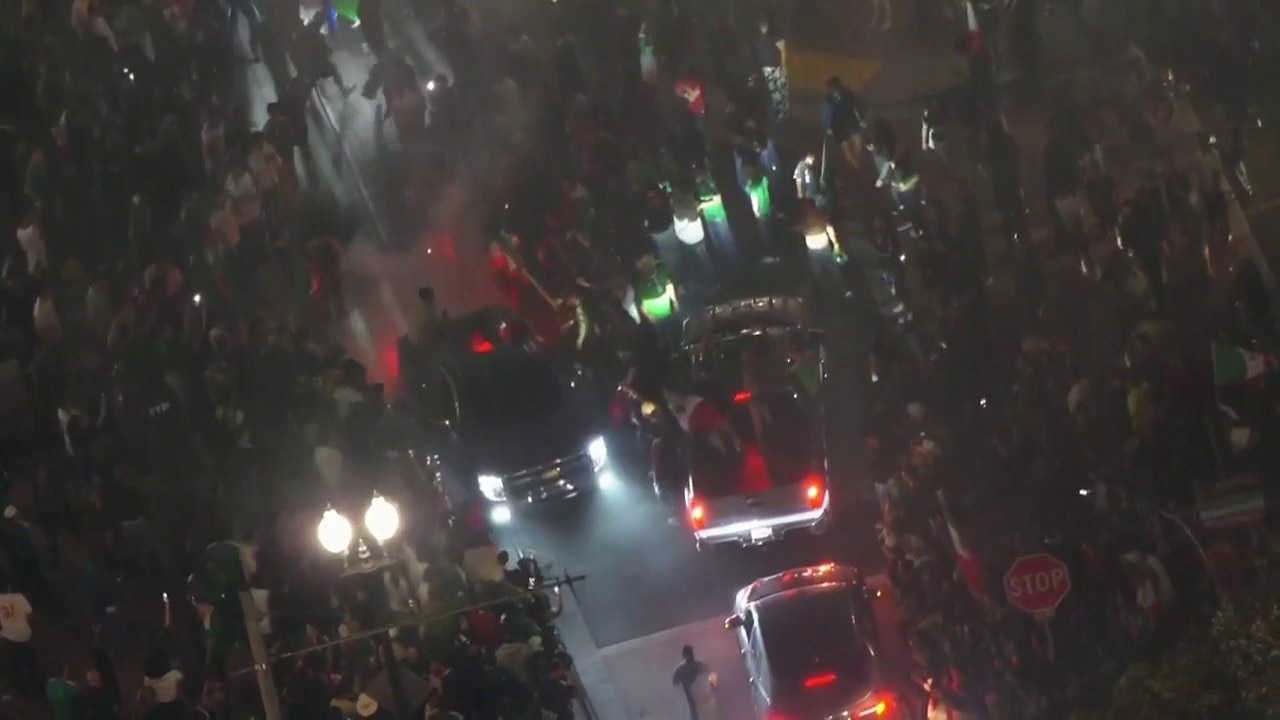 Celebrations break out in Santa Ana