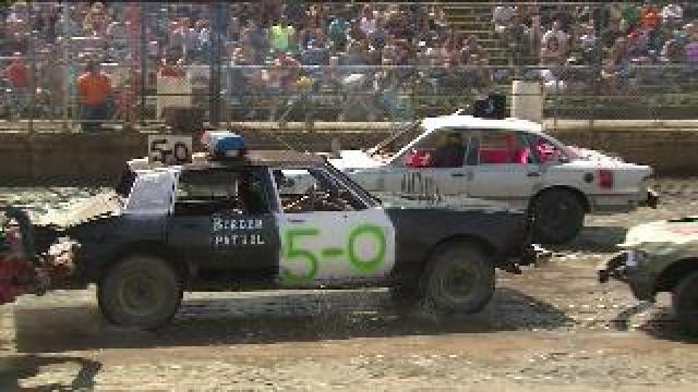 FOX6 Photojournalist Miles Cooksy hits the Kenosha County demolition derby
