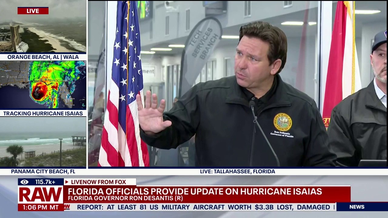 DeSantis warns Isaias to bring major storm surge