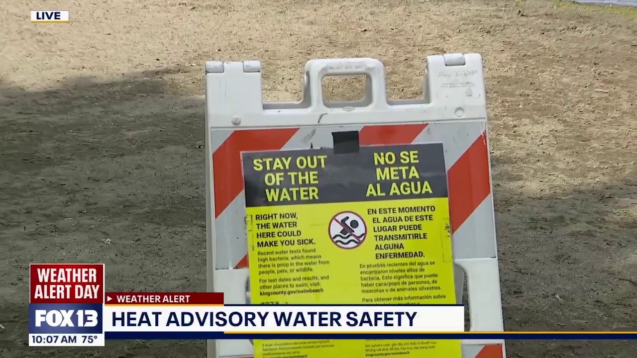 Several WA beaches closed due to high bacteria 