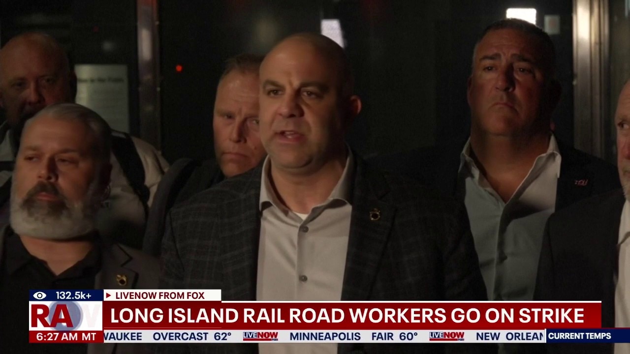 Long Island rail workers go on strike 