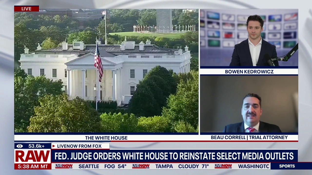 Federal judge orders White House to reinstate banned media outlets