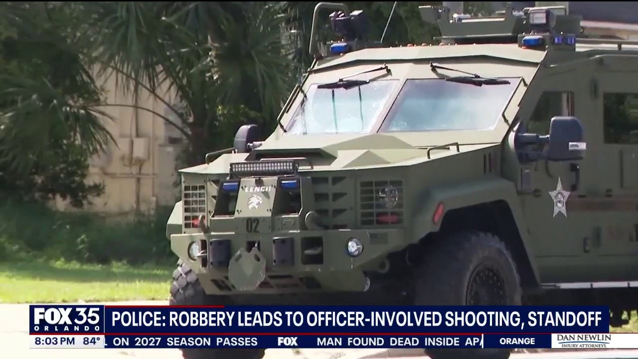 Daytona Beach robbery suspect hospitalized after shootout, standoff with police