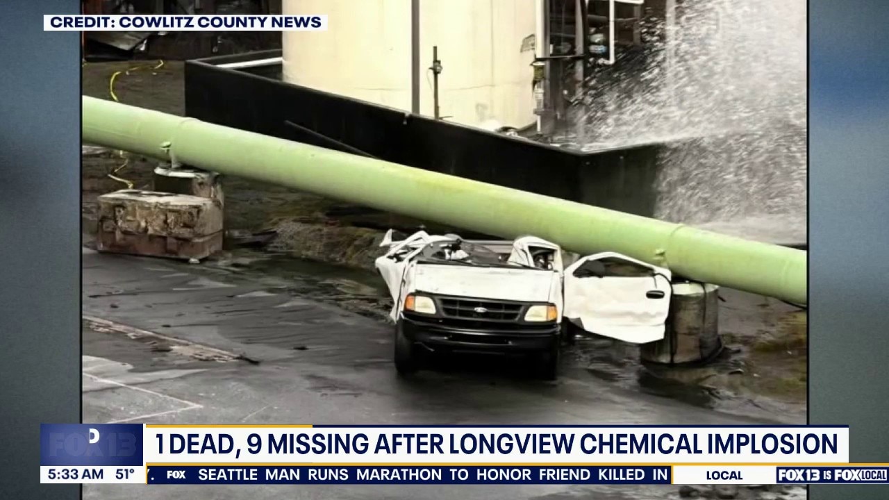 Longview chemical implosion: 1 dead, 9 missing in WA