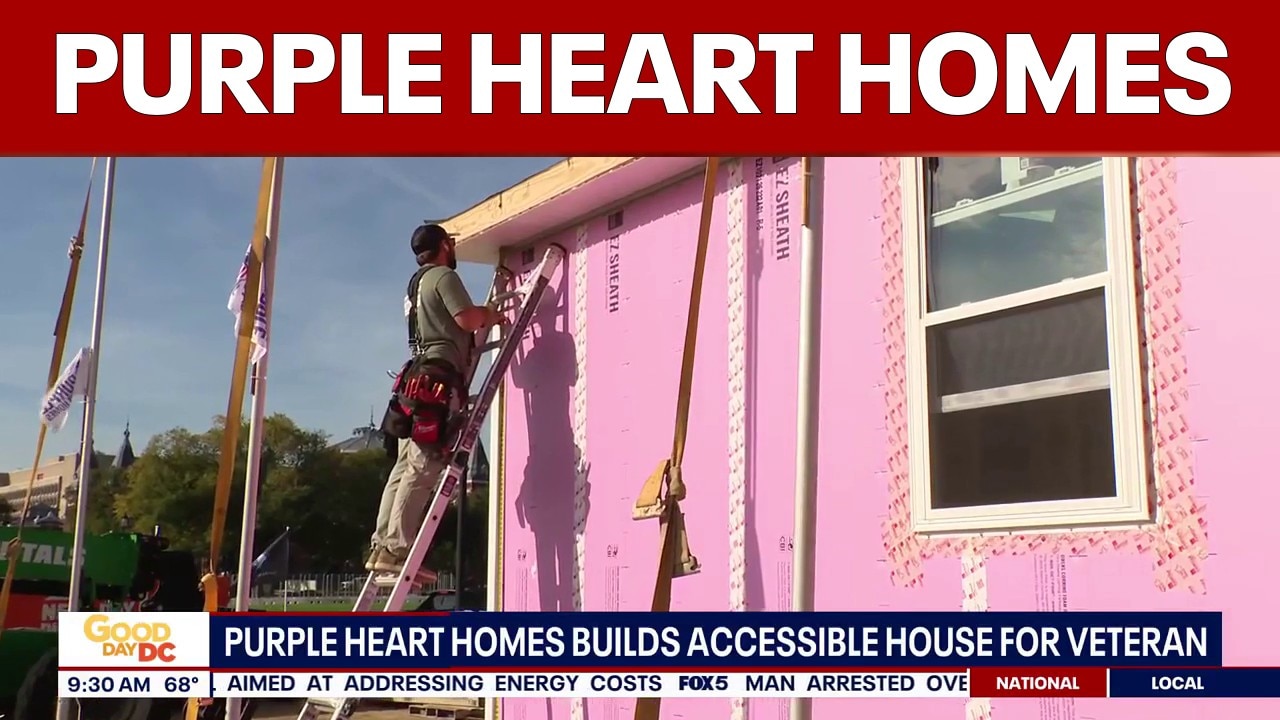 Purple Heart Homes builds accessible home for veteran on National Mall