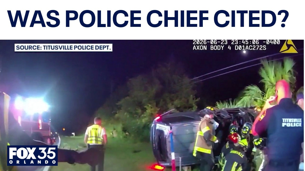 Fired Titusville police chief cited after rollover crash, council member says