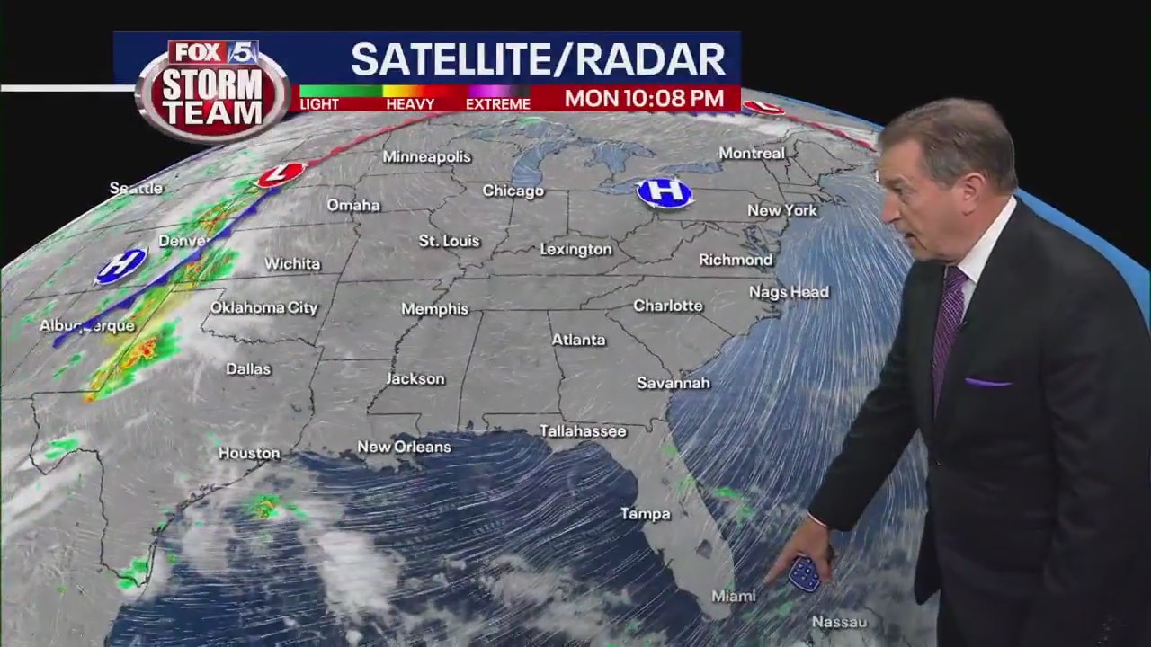 Monday night forecast
