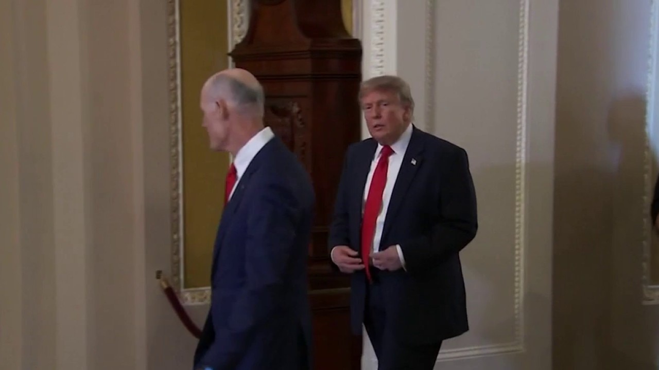 Trump’s Senate meeting flares into shouting match over Iran