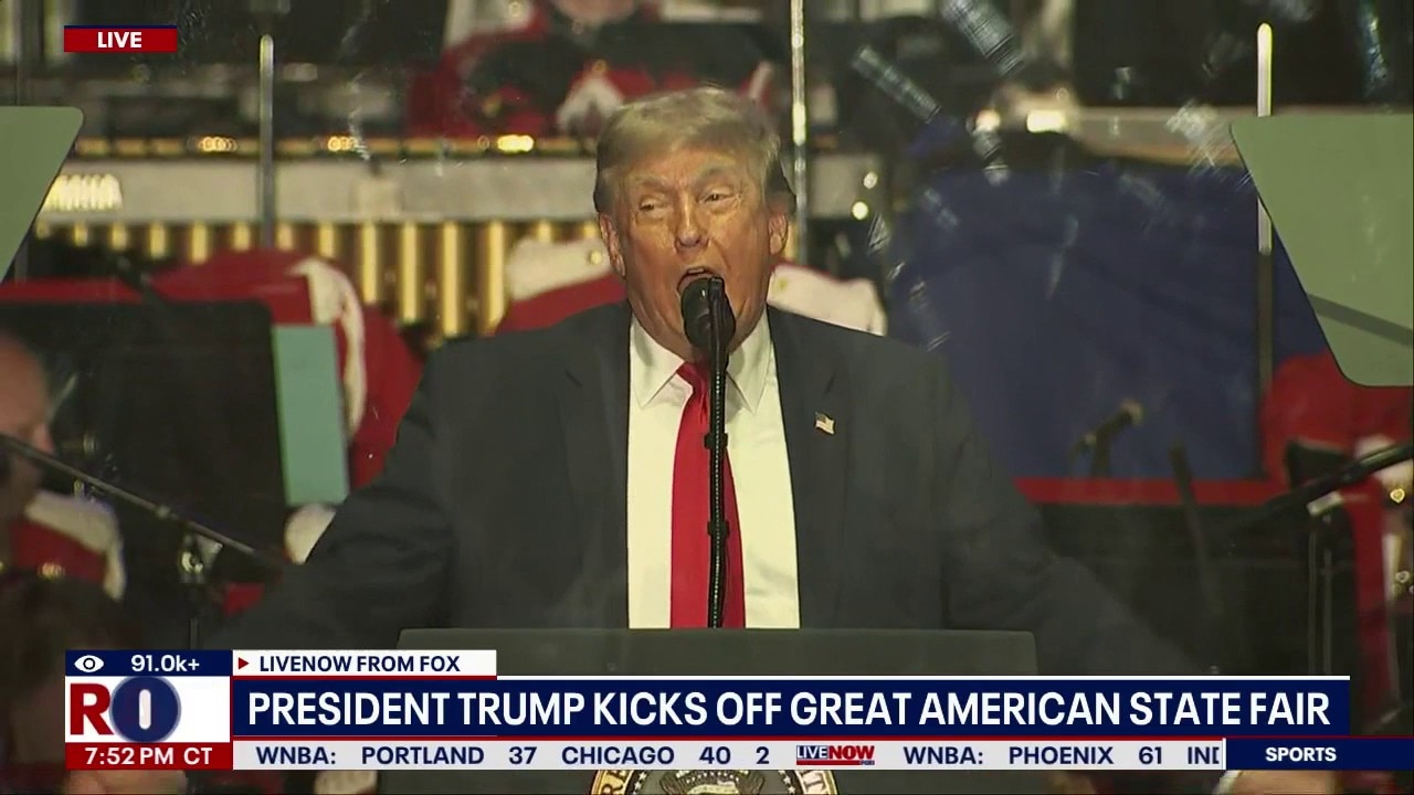 Trump speaks at Great American State Fair kickoff 