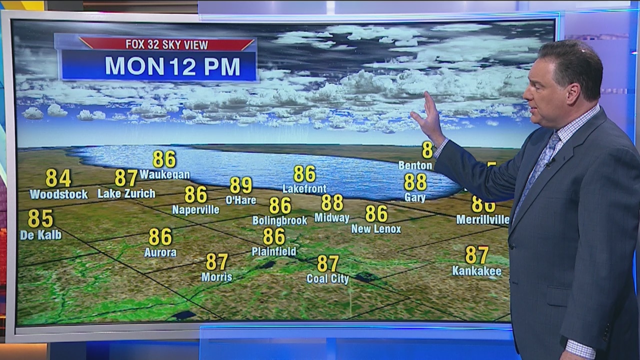 3:30 a.m. forecast for Chicagoland on July 15th