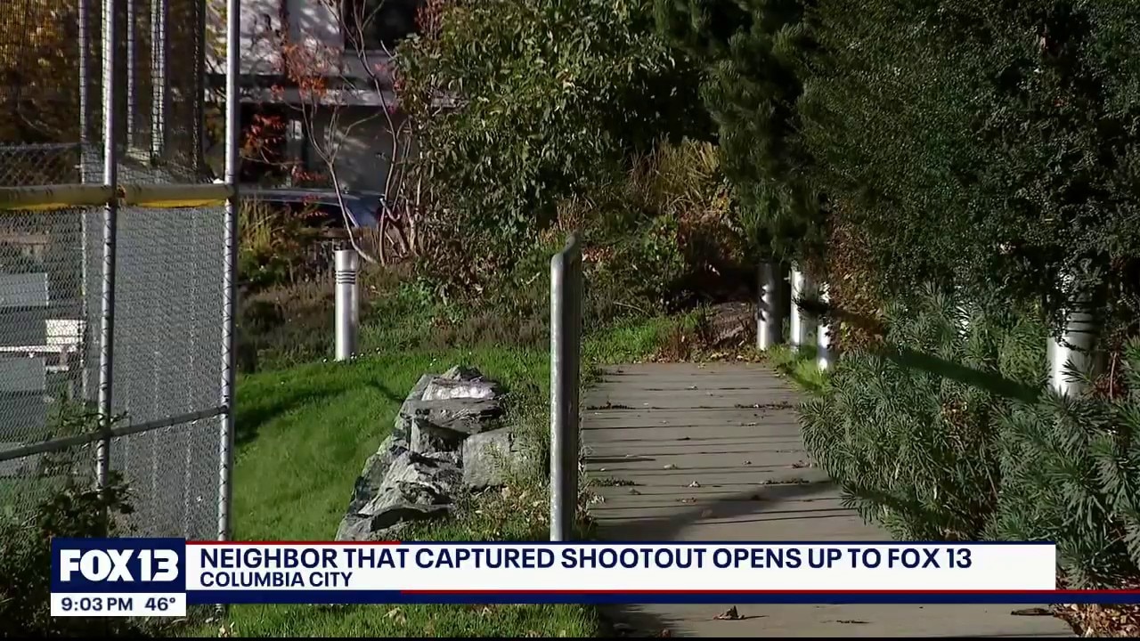 Neighbor captures shootout in Seattle's Columbia City neighborhood