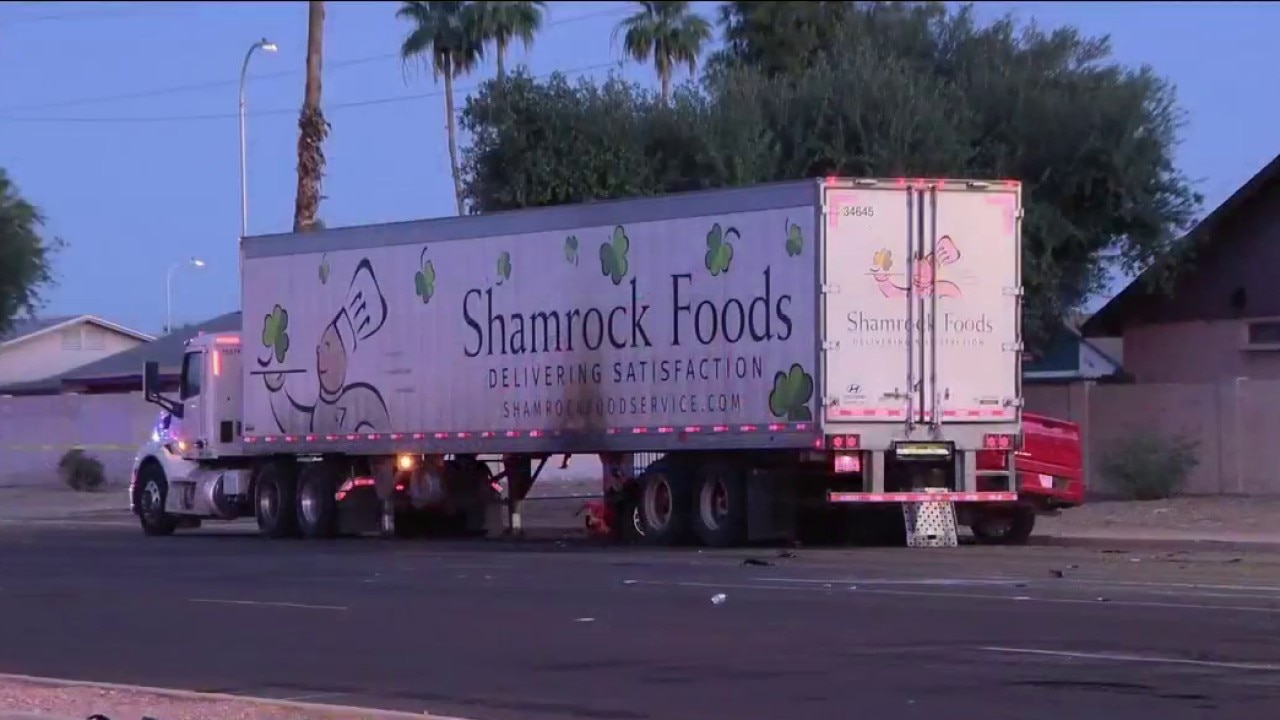 Driver ran red light before crashing into semi-truck: PD