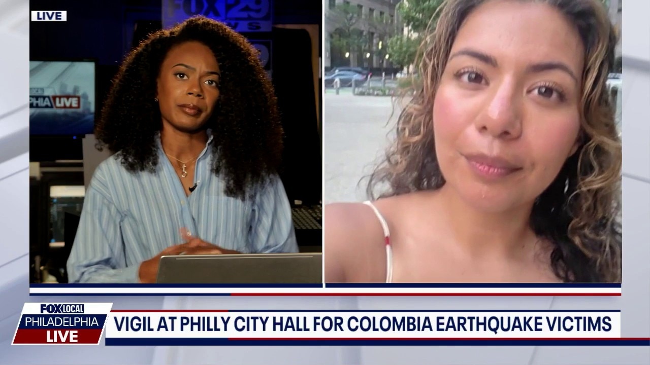 Vigil held at Philadelphia City Hall for Colombia earthquake victims