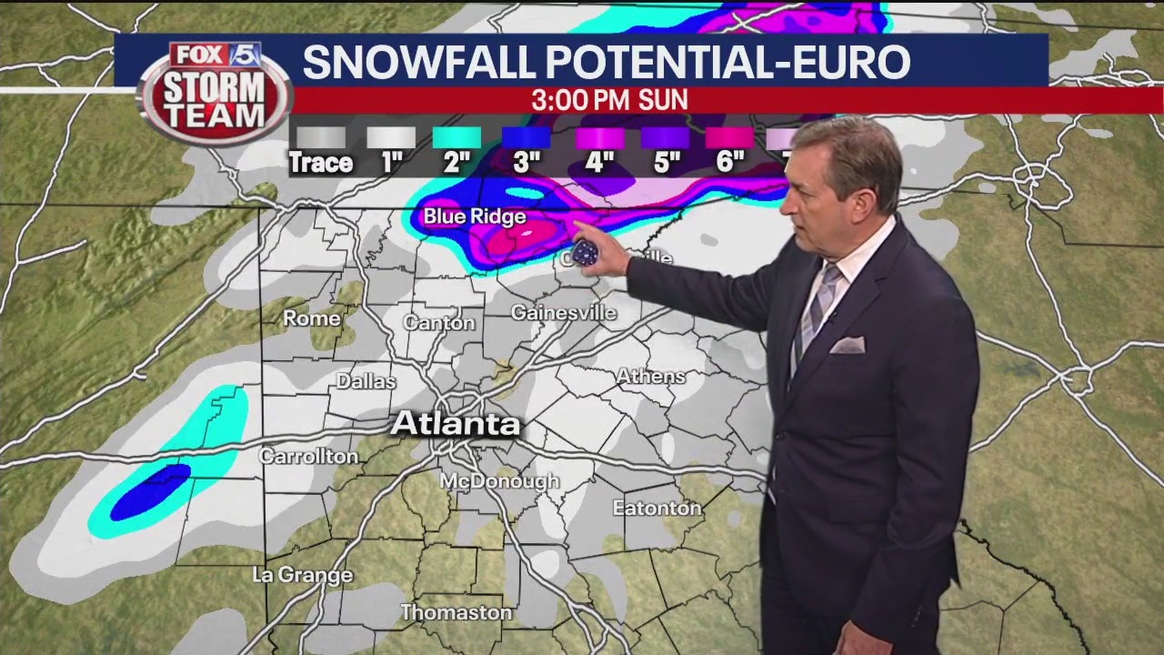 Tracking possibility of snow for the weekend