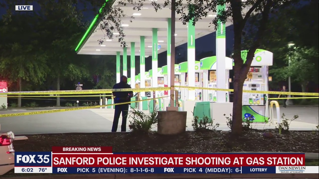 Sanford police investigate shooting at gas station