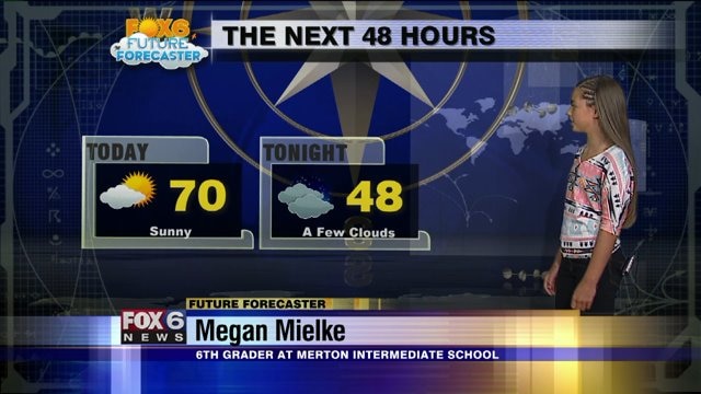 Megan takes a crack at the green screen