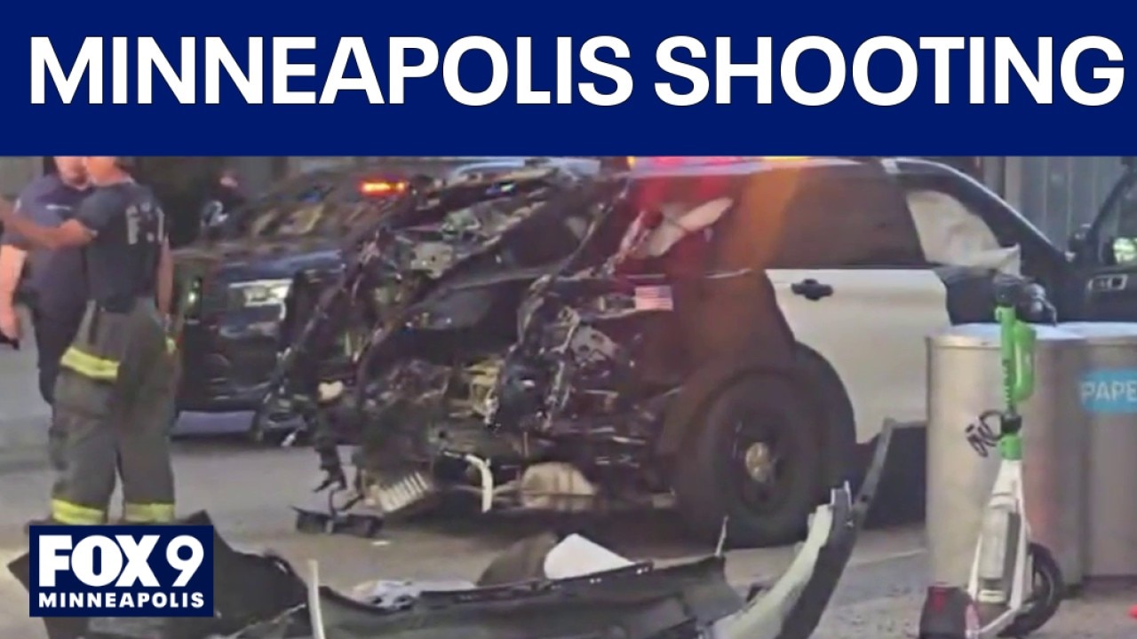 Downtown Minneapolis shooting: MPD squad car smashed on Nicollet Mall
