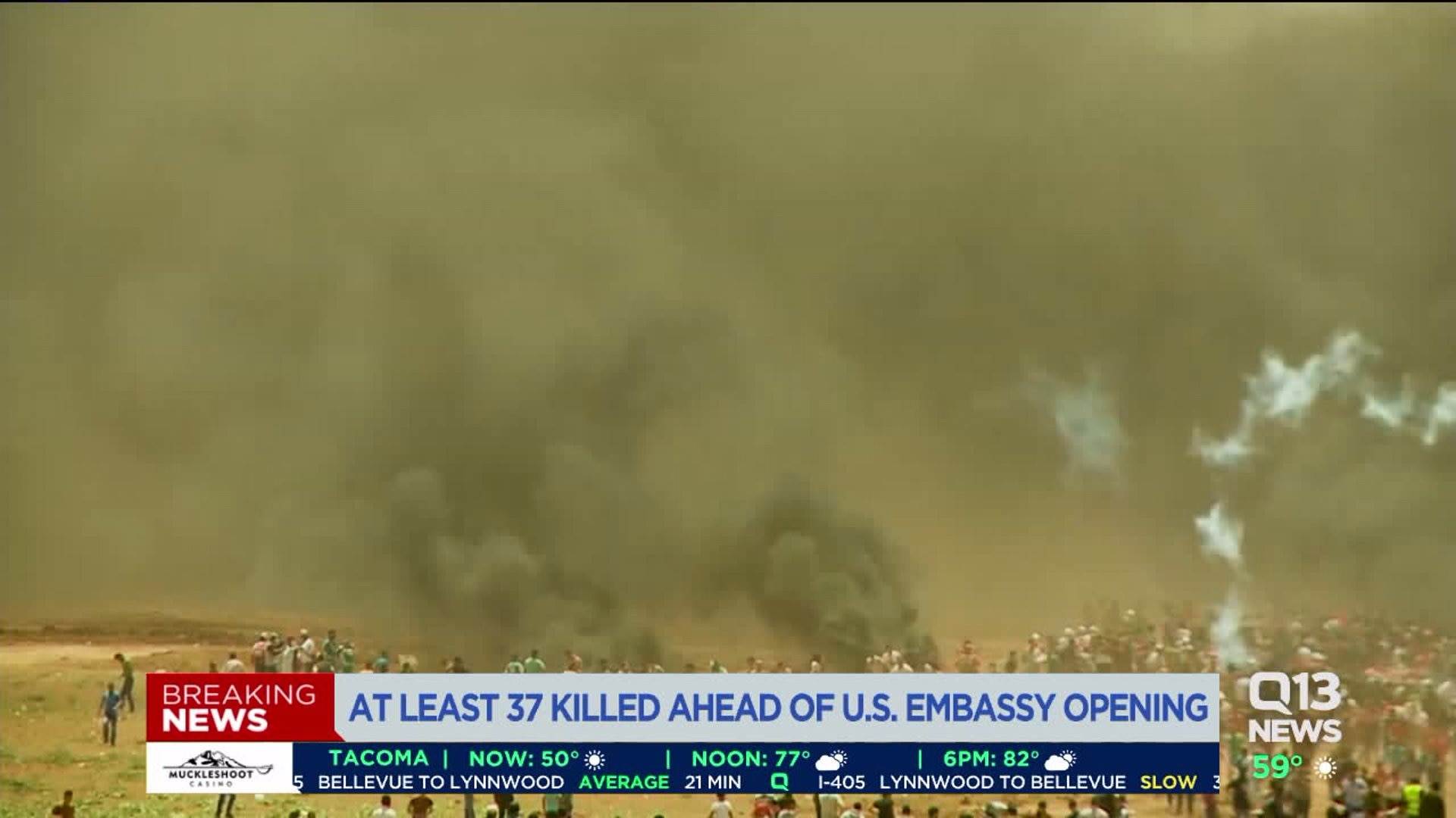 US opens new Embassy in Jerusalem as dozens die in Gaza clashes | FOX ...