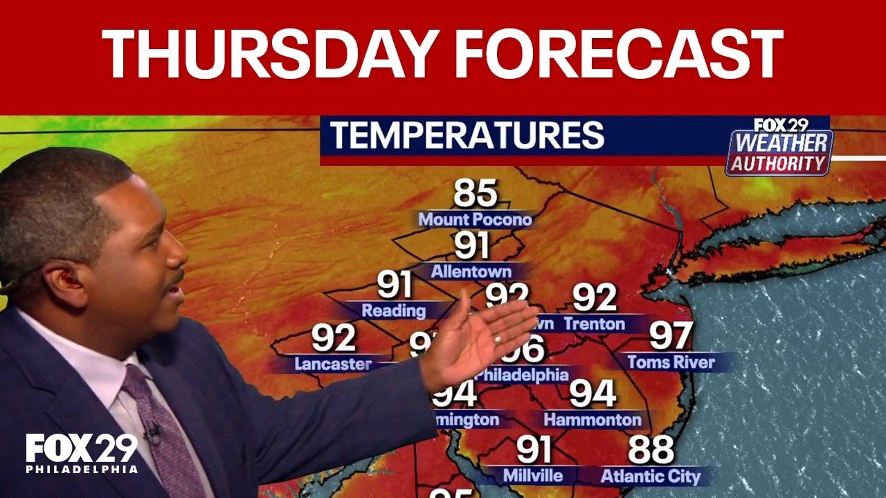 Philadelphia weather: Thursday evening forecast