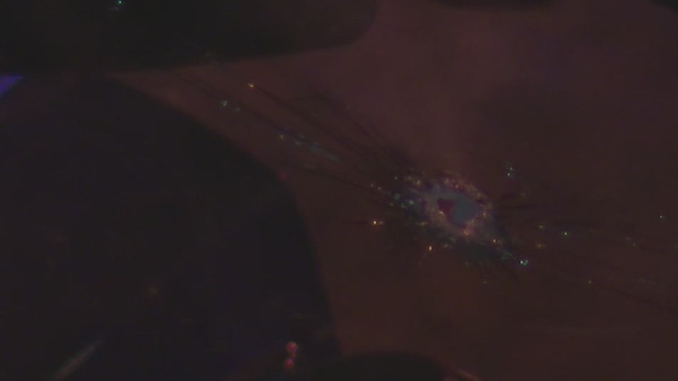 Police investigate car apparently shot at