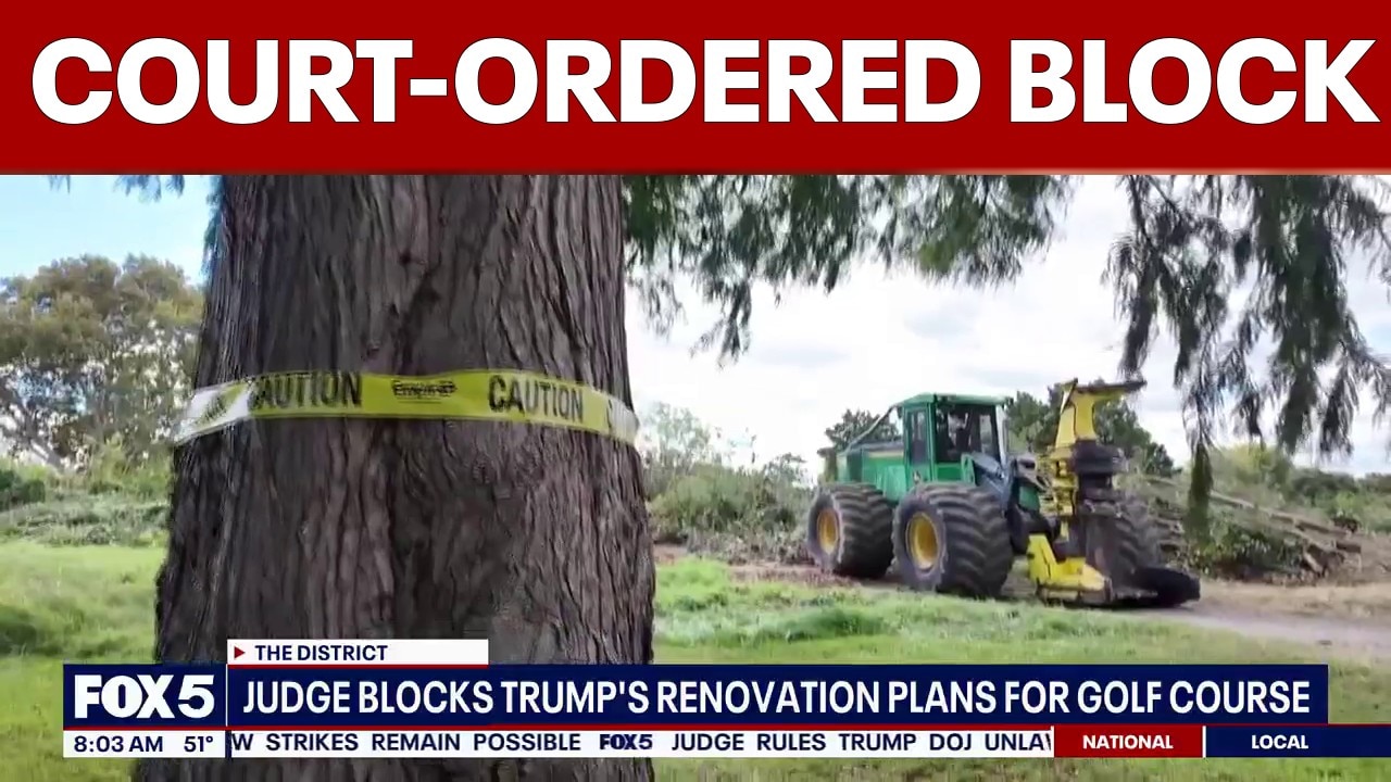 Judge extends court-ordered block on Trump renovation plans for DC’s East Potomac Golf Course