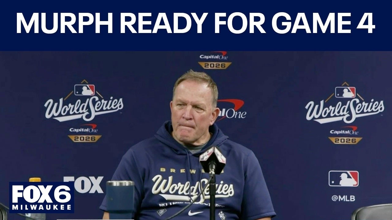 World Series: Brewers Manager Pat Murphy answers reporter questions