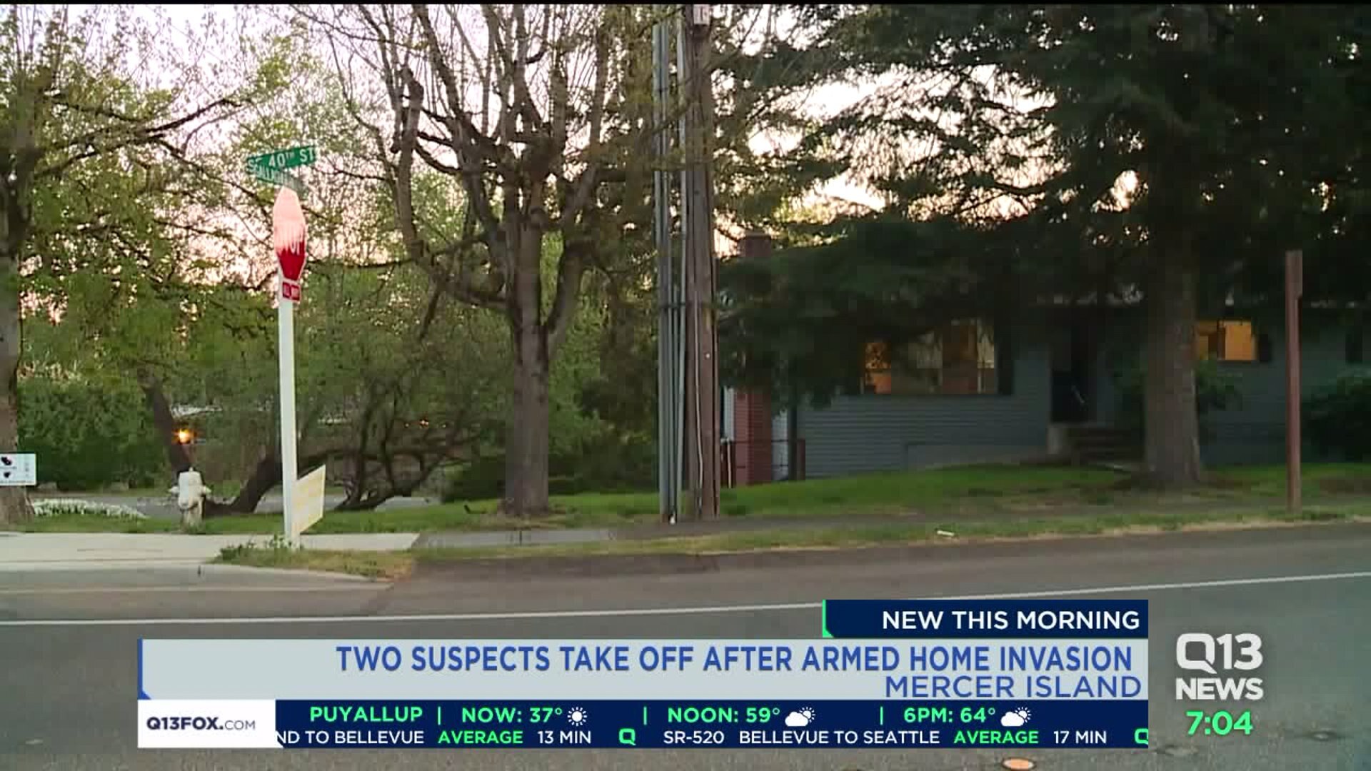 Home invasion on Mercer Island