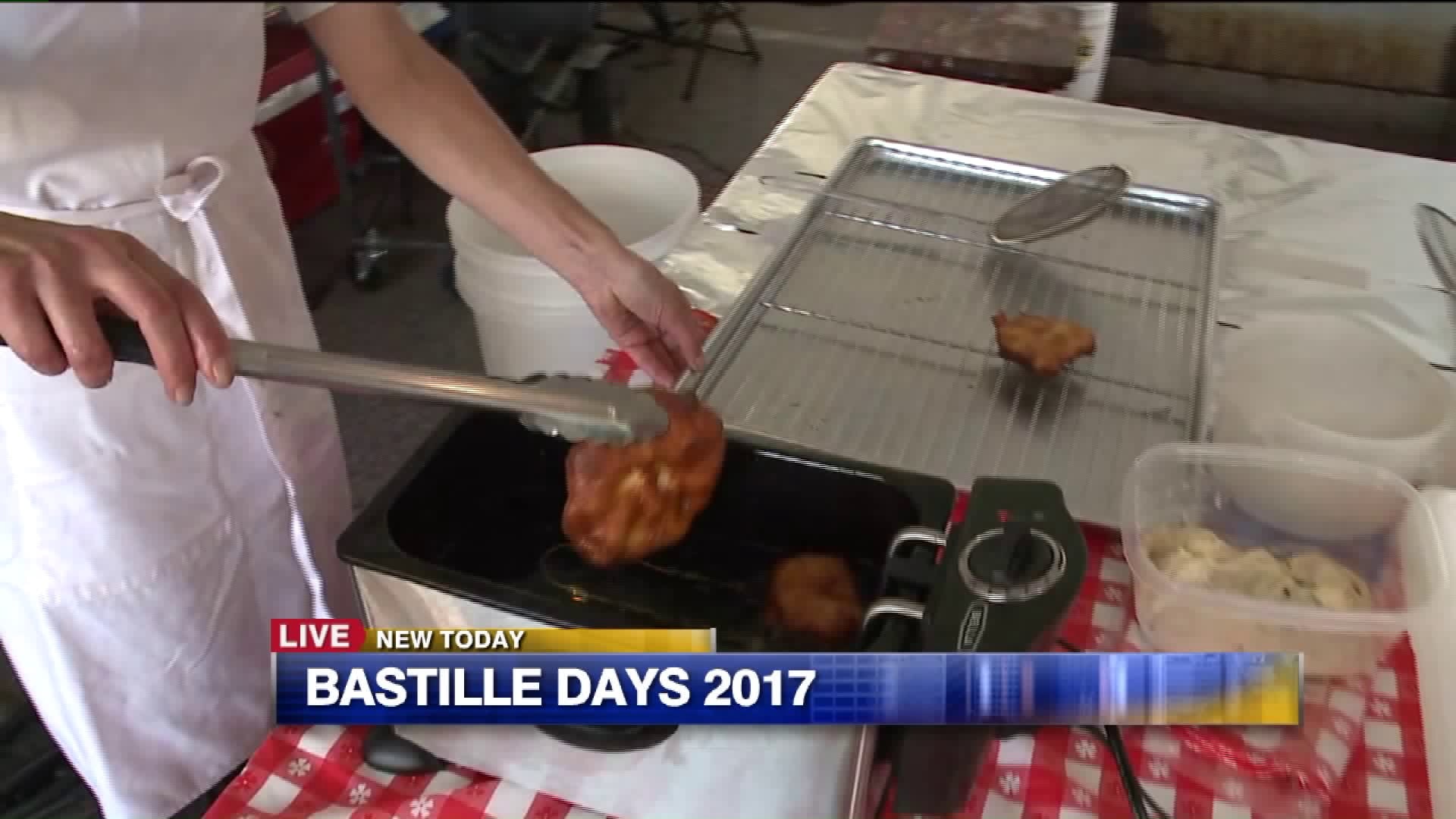 Making French beignets