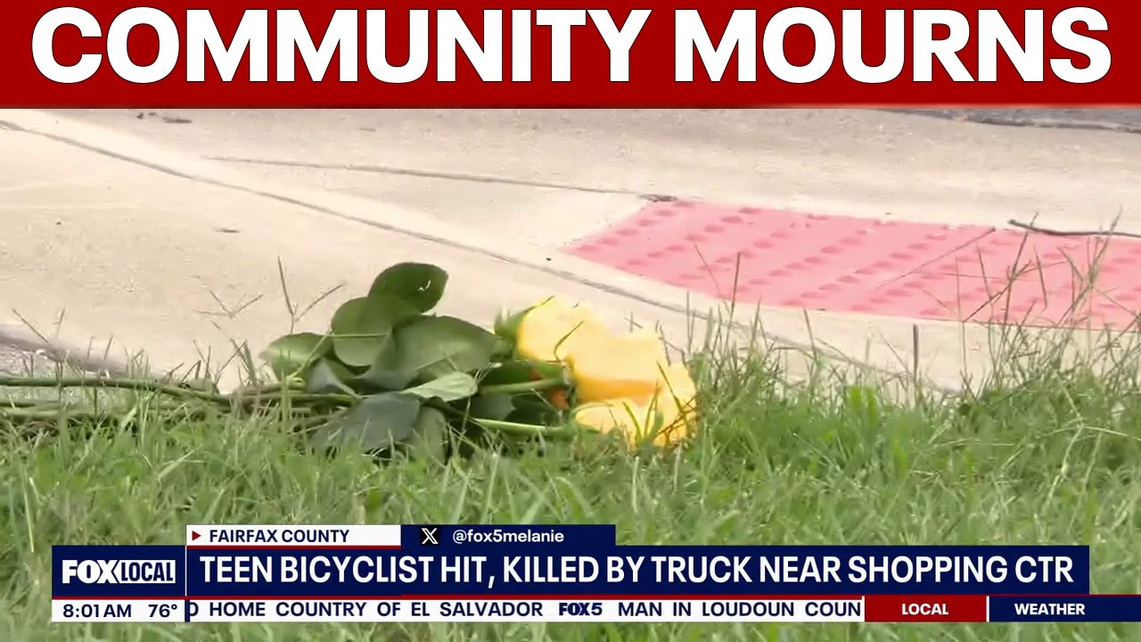 Northern Virginia community mourns 13 year old student struck and killed while riding bike