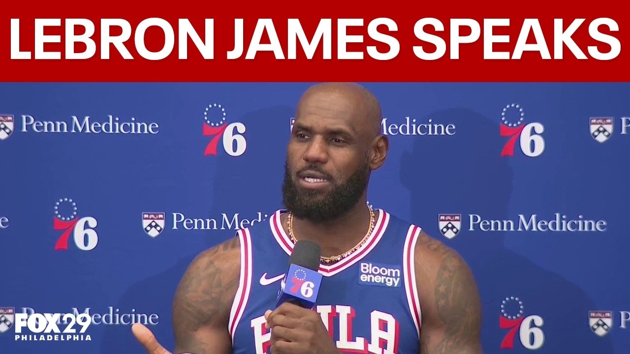 LeBron James speaks for first time as a Sixer