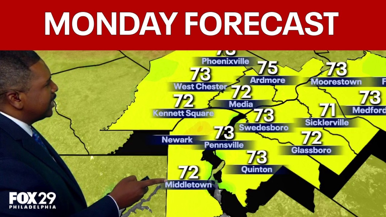 Philadelphia weather: Monday evening forecast