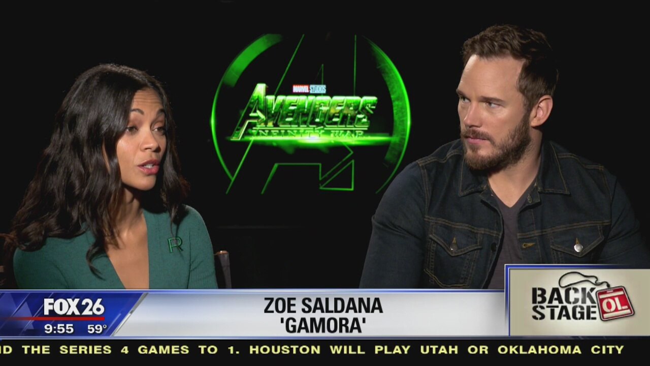 Go Backstage - 'Avengers: Infinity War' (Zoe Saldana & Chris Pratt)