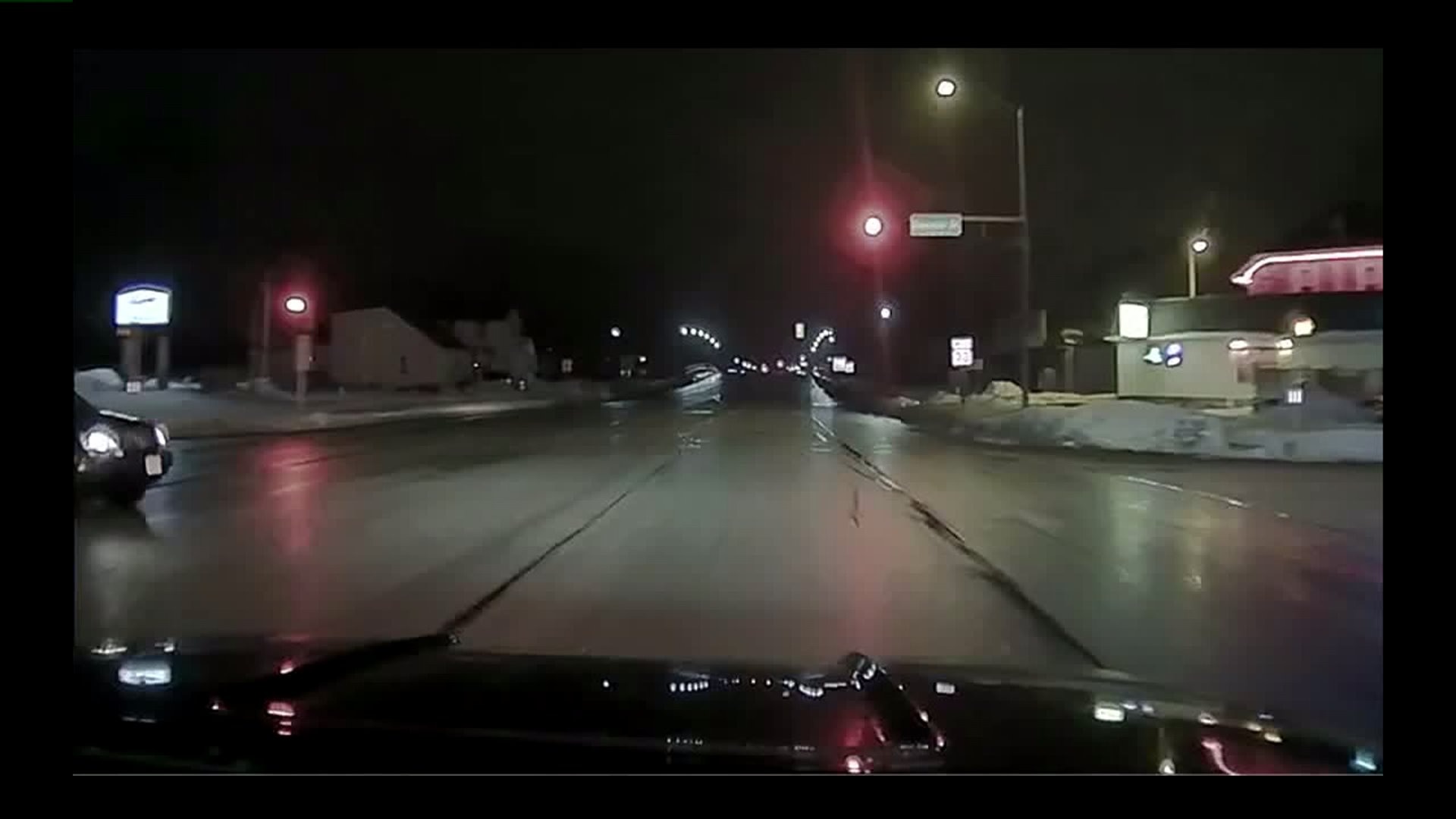Dashcam video of Saukville squad crash
