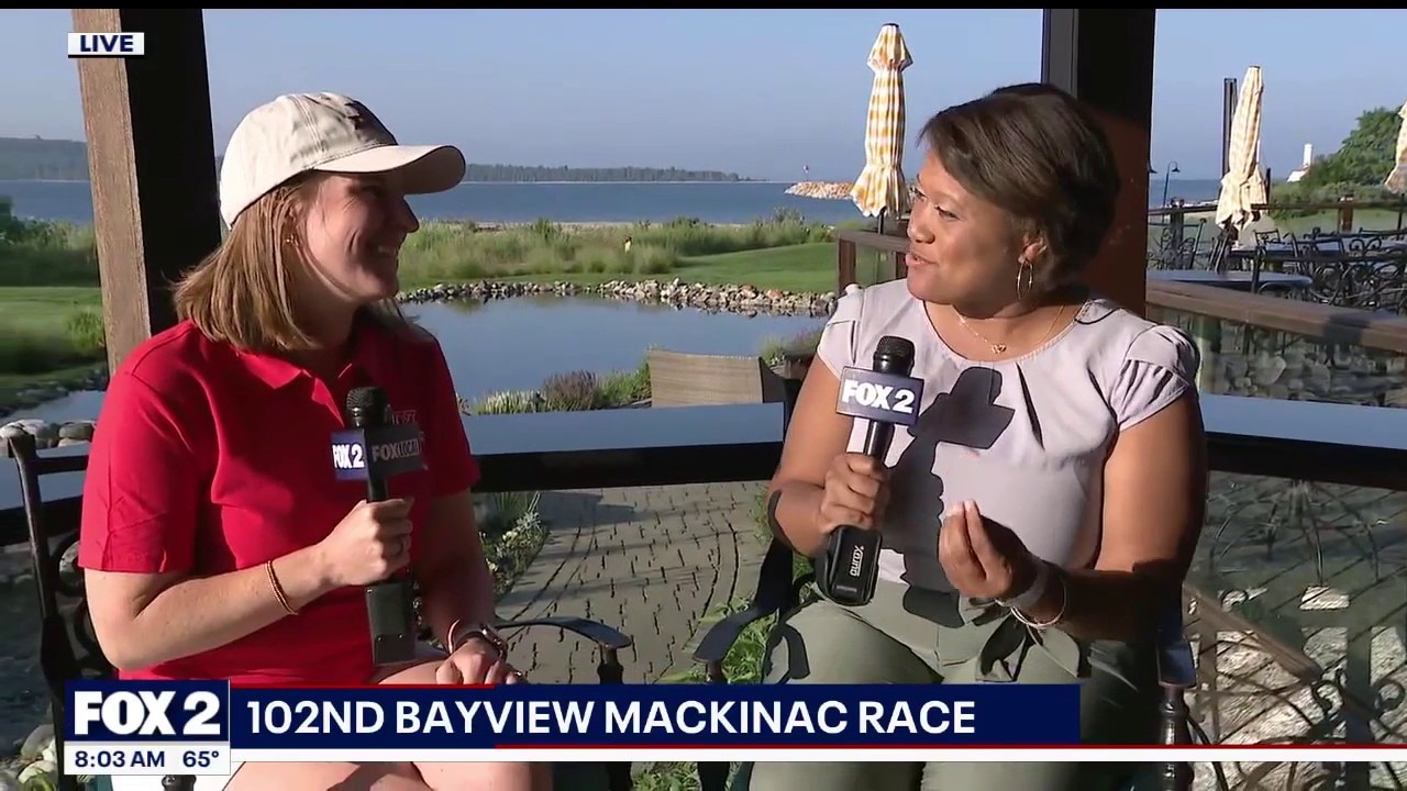Ali Augsburger discusses the Bayview Mackinac Race during the 102nd running