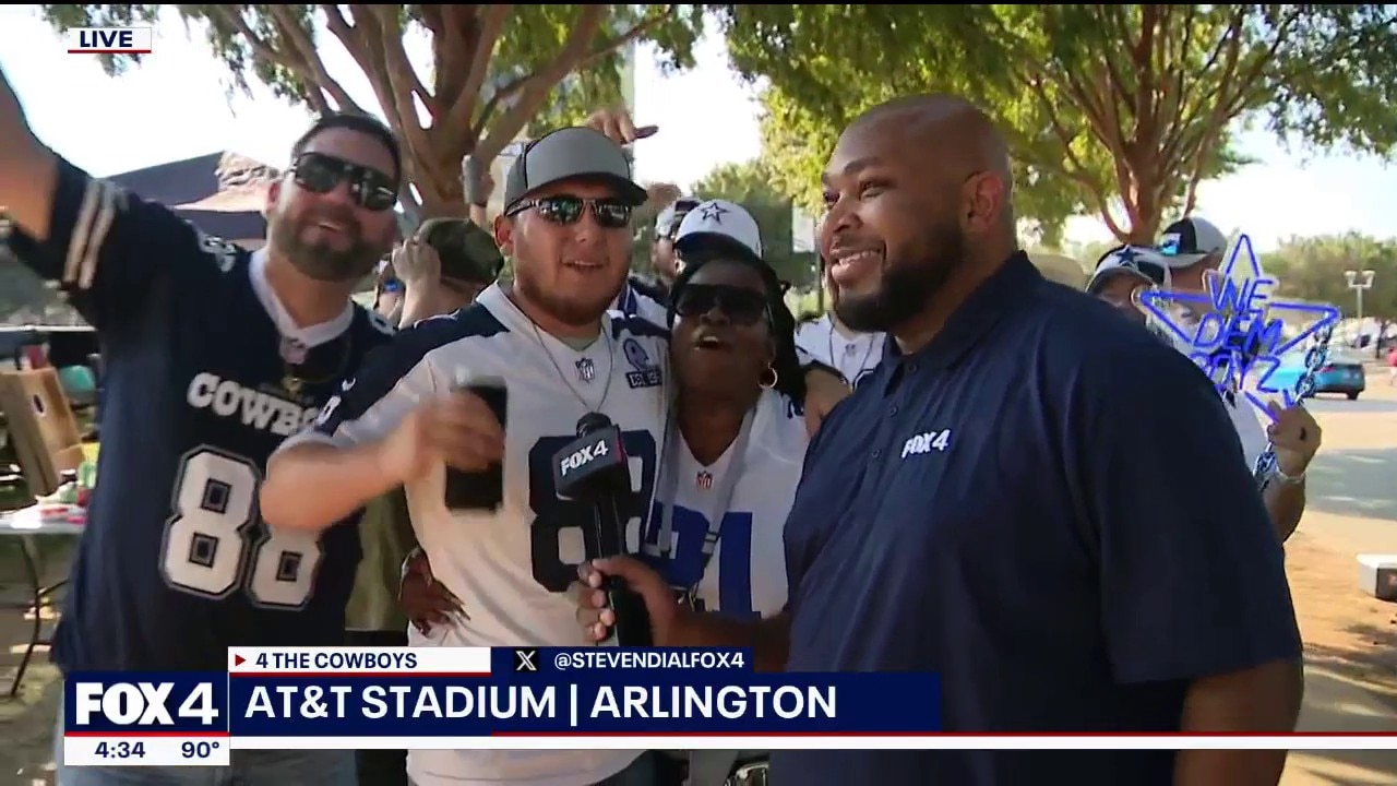 Cowboys fans tailgate before Bucs game