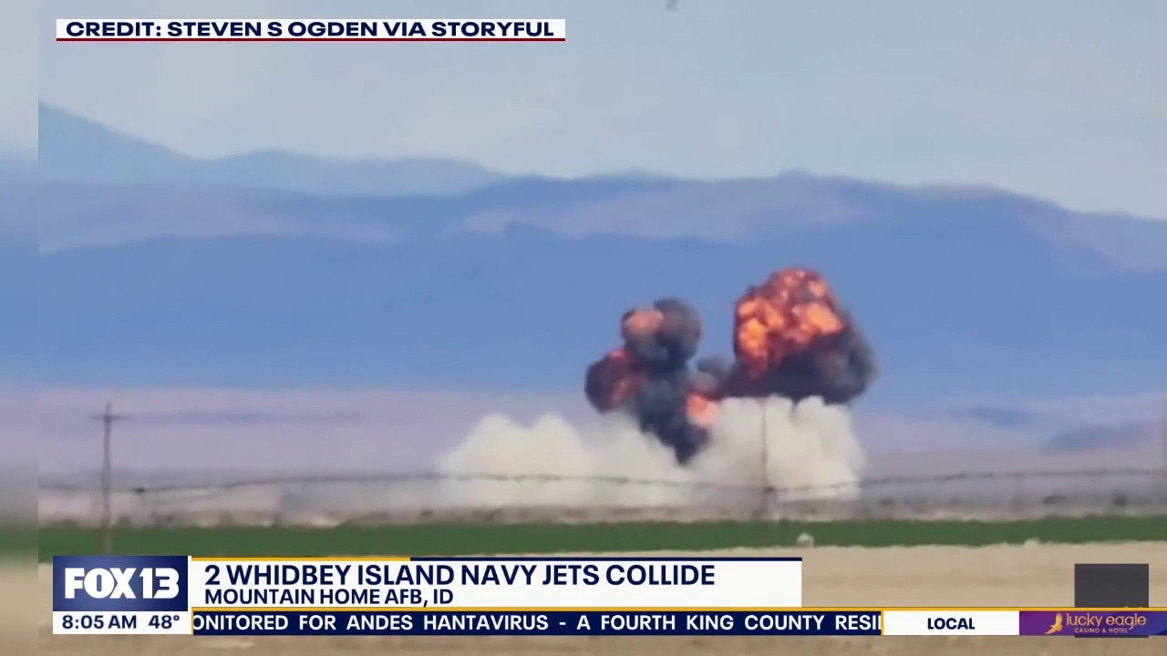 2 WA-based Navy jets collide in Idaho
