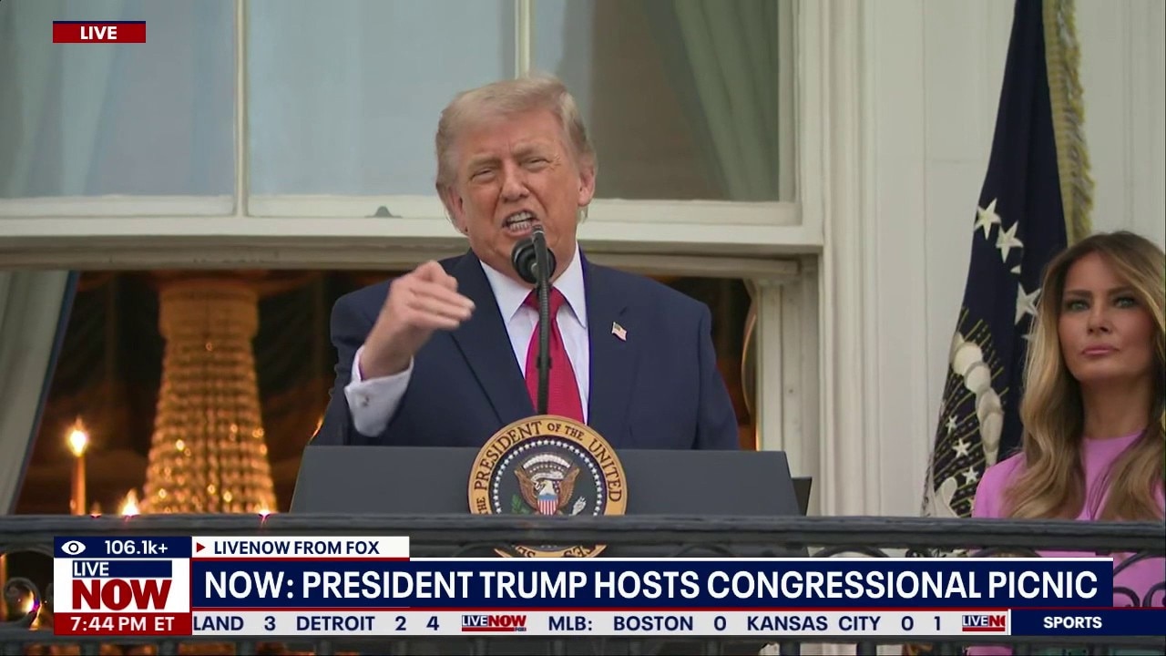 Trump speaks during White House Congressional Picnic 