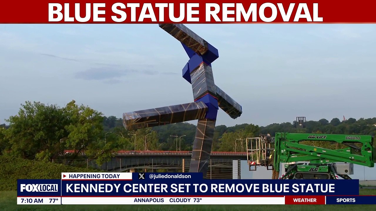 Kennedy Center set to remove 'Blue' statue