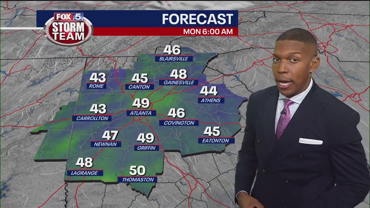 Sunday evening forecast update