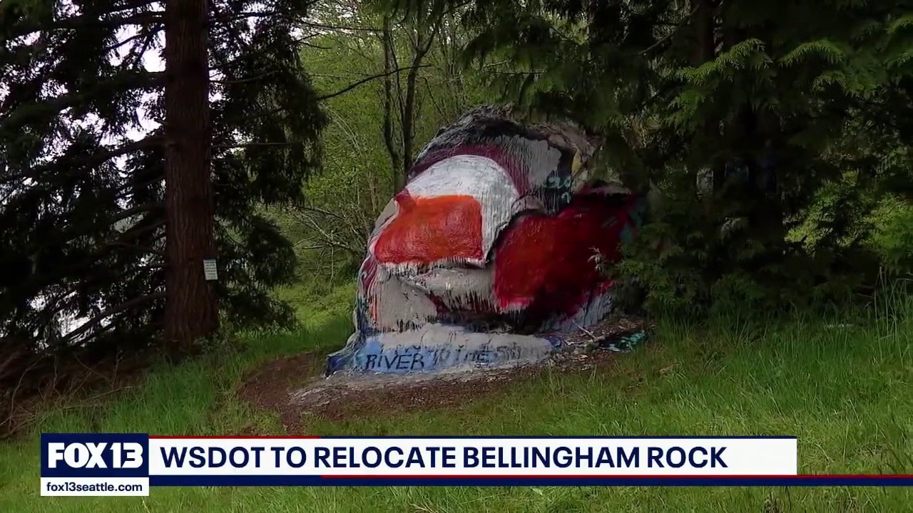 Bellingham Rock to be moved after 50 years along I-5