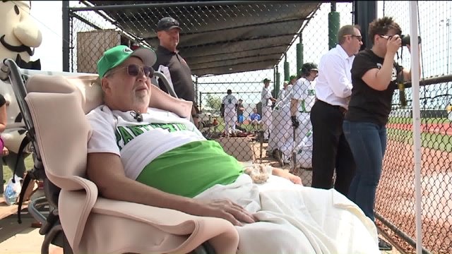 "It connects us:" Dying grandfather who shares love of baseball with grandson watches him play one last time