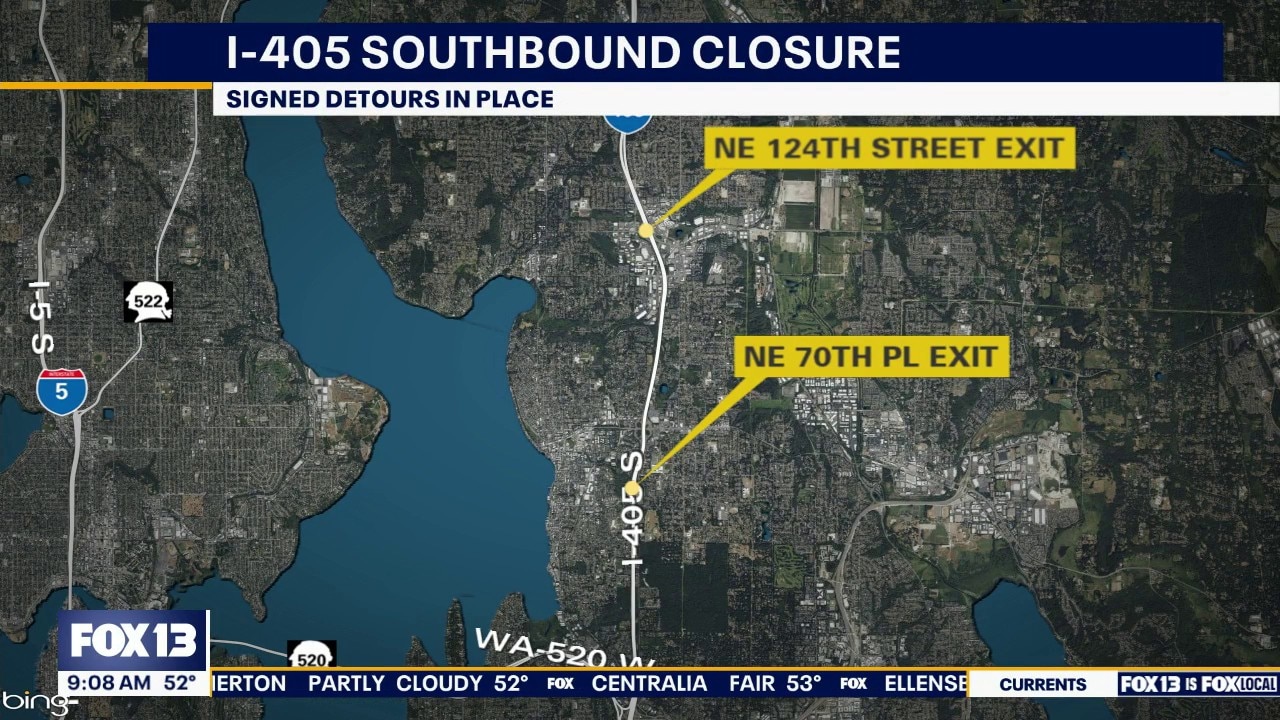 I-405 and SR 18 closures jam weekend traffic