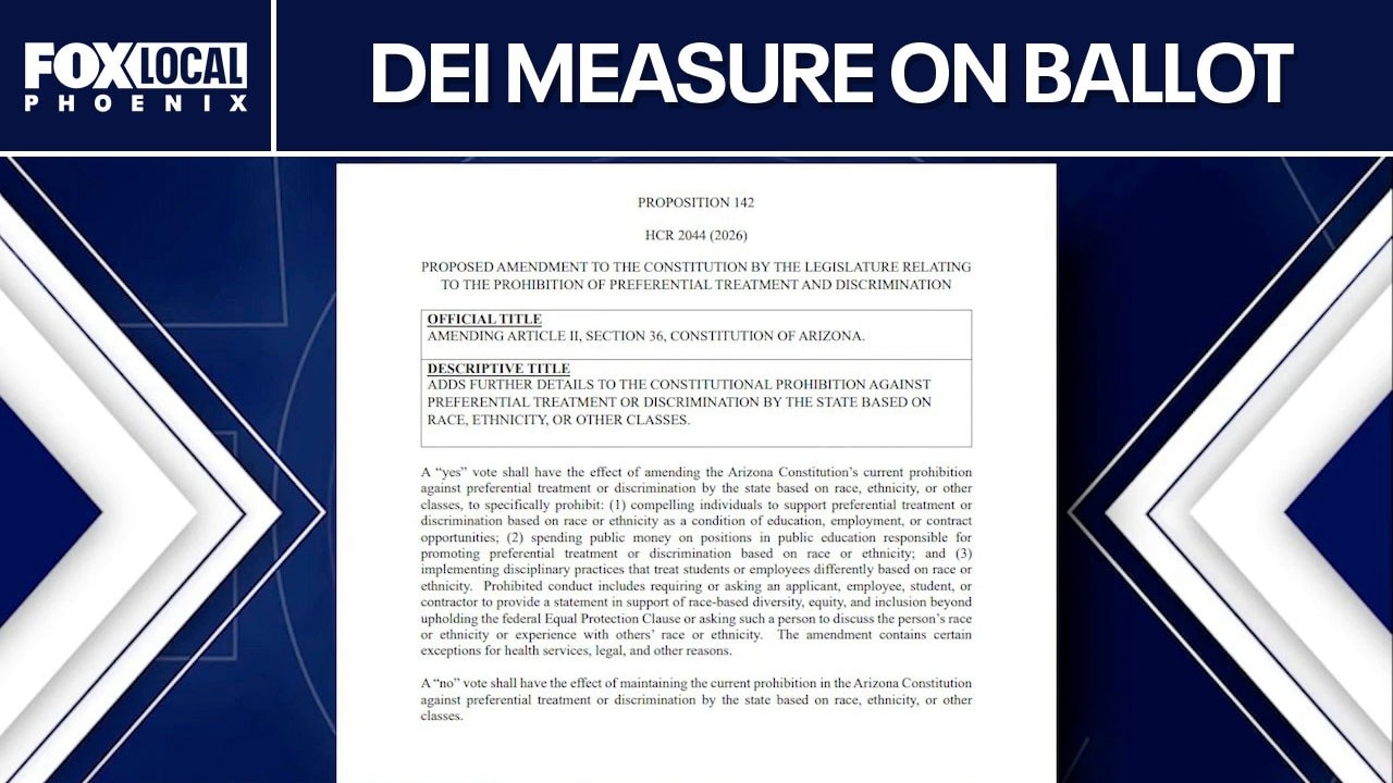 Prop 142: Arizona voters to decide on race and DEI limits